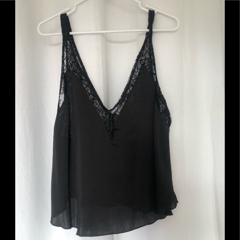 Free People black lace camisole